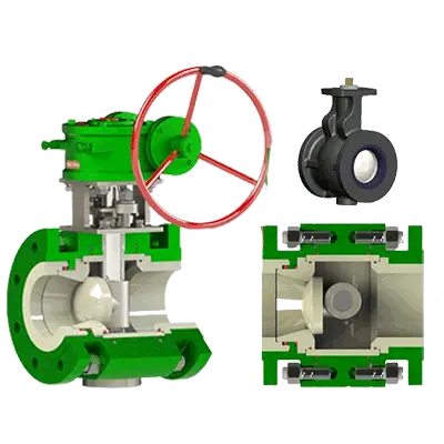 Керамическая Подкладка Эксцентричный Поворотный Клапан